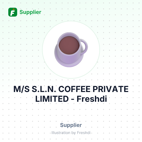 M/S S.L.N. COFFEE PRIVATE LIMITED – summary card, no photo uploaded yet