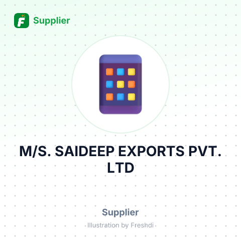 M/S. SAIDEEP EXPORTS PVT. LTD – summary card, no photo uploaded yet