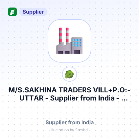 M/S.SAKHINA TRADERS VILL+P.O:-UTTAR – summary card, no photo uploaded yet