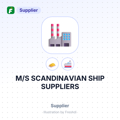 M/S SCANDINAVIAN SHIP SUPPLIERS – summary card, no photo uploaded yet
