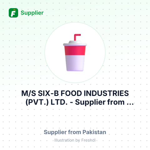 M/S SIX-B FOOD INDUSTRIES (PVT.) LTD. – summary card, no photo uploaded yet