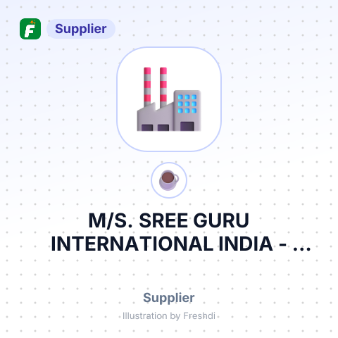 M/S. SREE GURU INTERNATIONAL INDIA – summary card, no photo uploaded yet