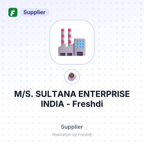 M/S. SULTANA ENTERPRISE INDIA – summary card, no photo uploaded yet