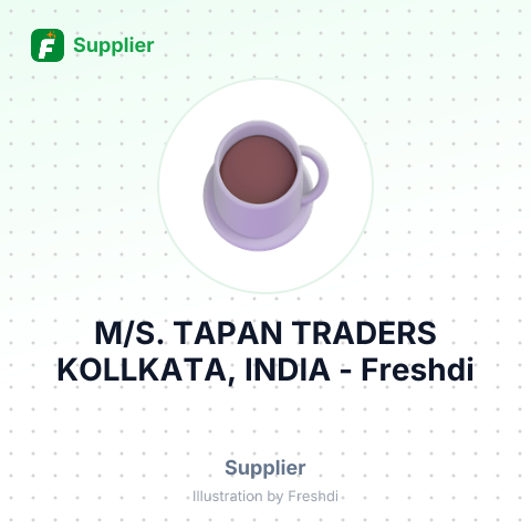 M/S. TAPAN TRADERS KOLLKATA, INDIA – summary card, no photo uploaded yet