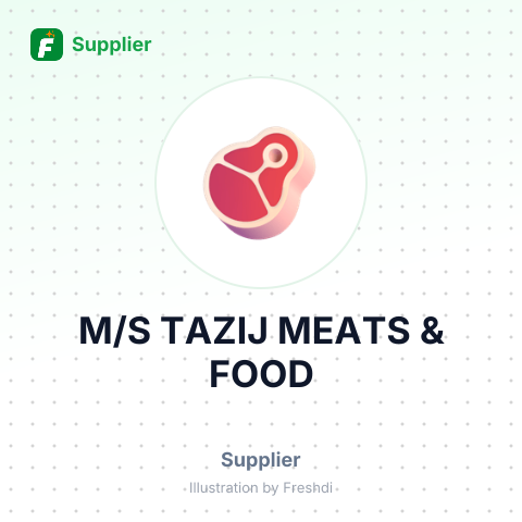 M/S TAZIJ MEATS & FOOD – summary card, no photo uploaded yet