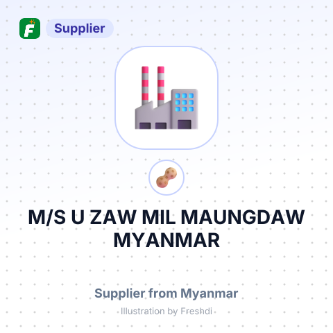 M/S U ZAW MIL MAUNGDAW MYANMAR – summary card, no photo uploaded yet