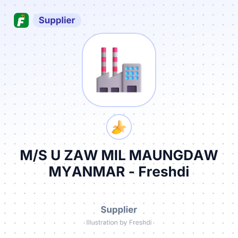 M/S U ZAW MIL MAUNGDAW MYANMAR – summary card, no photo uploaded yet