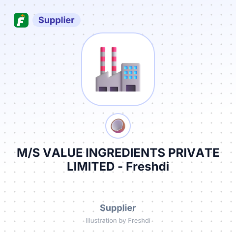 M/S VALUE INGREDIENTS PRIVATE LIMITED – summary card, no photo uploaded yet