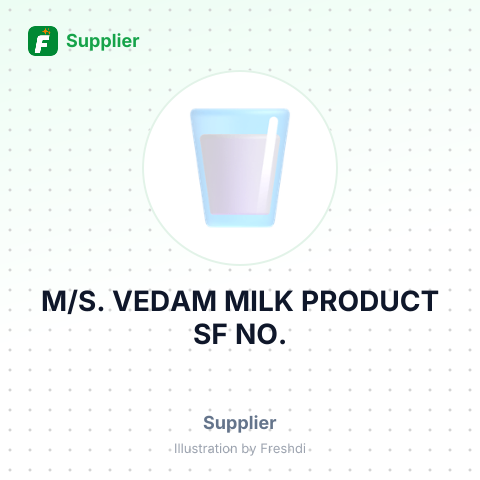 M/S. VEDAM MILK PRODUCT SF NO. – summary card, no photo uploaded yet