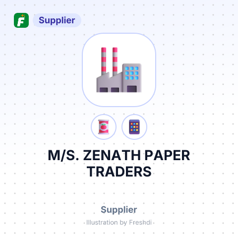 M/S. ZENATH PAPER TRADERS – summary card, no photo uploaded yet
