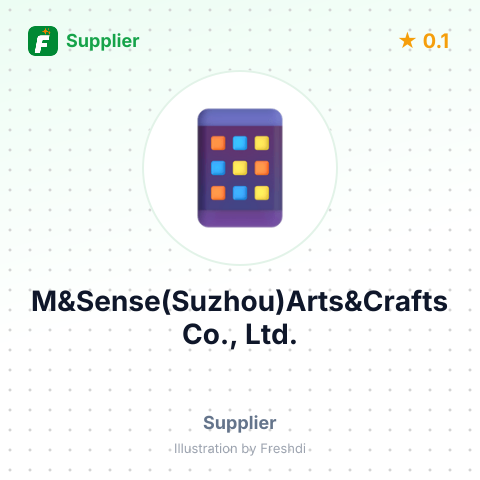 M&Sense(Suzhou)Arts&Crafts Co., Ltd. – summary card, no photo uploaded yet