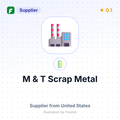 M & T Scrap Metal – summary card, no photo uploaded yet