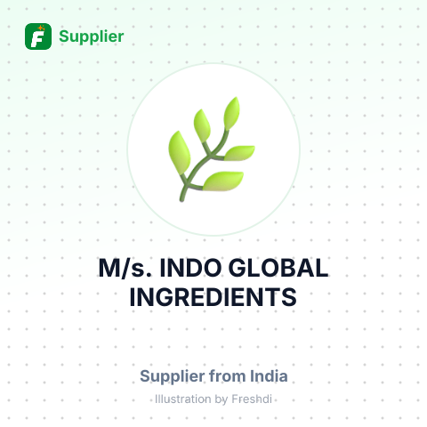 M/s. INDO GLOBAL INGREDIENTS – summary card, no photo uploaded yet