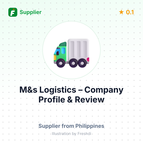 M&s Logistics – summary card, no photo uploaded yet