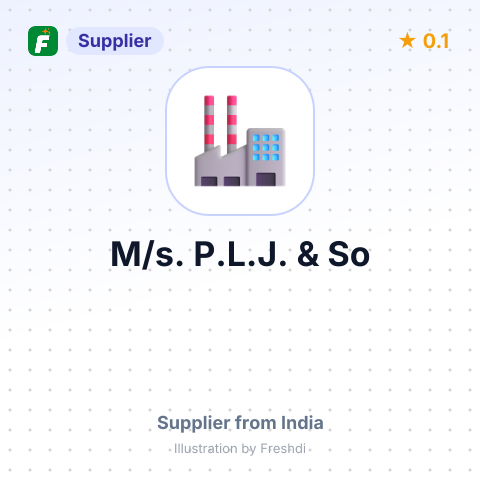 M/s. P.L.J. & So – summary card, no photo uploaded yet
