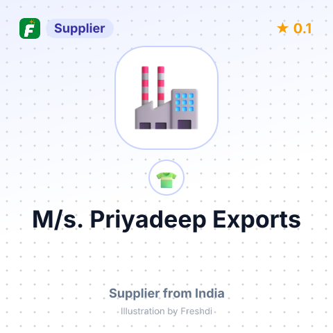 M/s. Priyadeep Exports – summary card, no photo uploaded yet