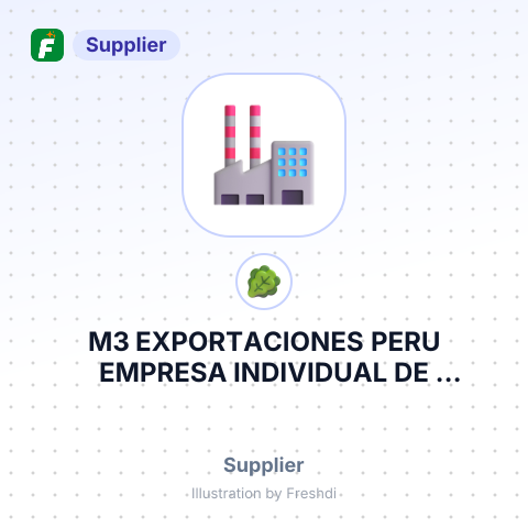 M3 EXPORTACIONES PERU EMPRESA INDIVIDUAL DE RESPONSABILIDAD LIMITADA – summary card, no photo uploaded yet
