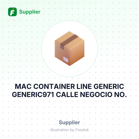 MAC CONTAINER LINE GENERIC GENERIC971 CALLE NEGOCIO NO. – summary card, no photo uploaded yet