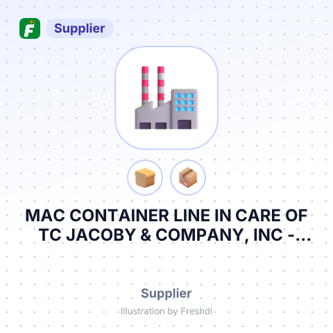 MAC CONTAINER LINE IN CARE OF TC JACOBY & COMPANY, INC – summary card, no photo uploaded yet