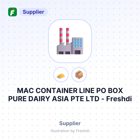 MAC CONTAINER LINE PO BOX PURE DAIRY ASIA PTE LTD – summary card, no photo uploaded yet