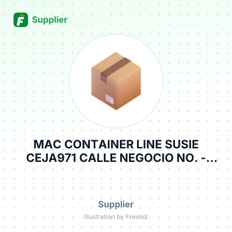 MAC CONTAINER LINE SUSIE CEJA971 CALLE NEGOCIO NO. – summary card, no photo uploaded yet