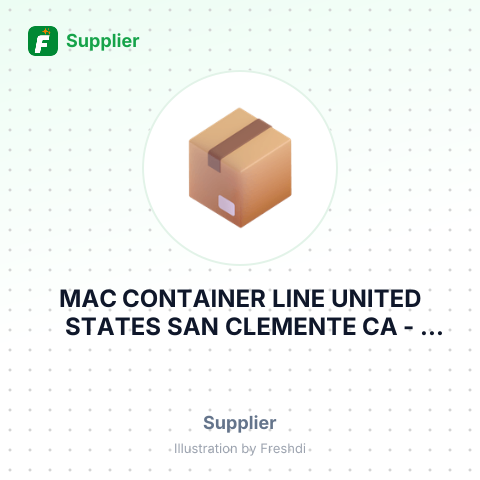 MAC CONTAINER LINE UNITED STATES SAN CLEMENTE CA – summary card, no photo uploaded yet
