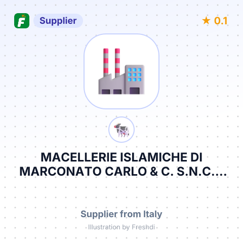 MACELLERIE ISLAMICHE DI MARCONATO CARLO & C. S.N.C. – summary card, no photo uploaded yet