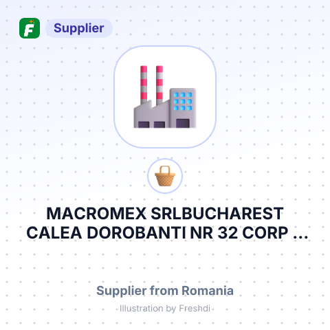 MACROMEX SRLBUCHAREST CALEA DOROBANTI NR 32 CORP B BUILDING ET 8 SECTOR 1 RO – summary card, no photo uploaded yet