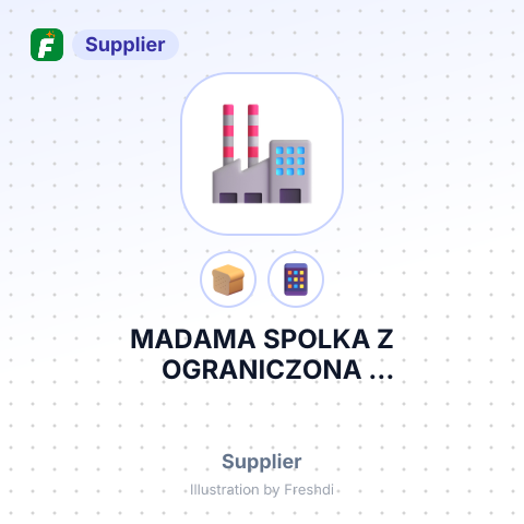 MADAMA SPOLKA Z OGRANICZONA ODPOWIEDZIALNOSCIA – summary card, no photo uploaded yet