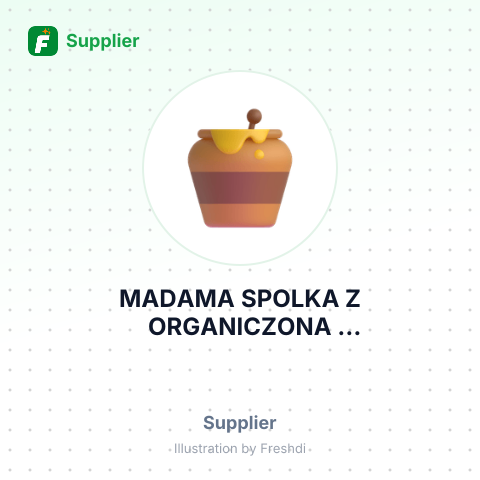 MADAMA SPOLKA Z ORGANICZONA ODPOWEIDZIALNOSIALNOSCIA – summary card, no photo uploaded yet