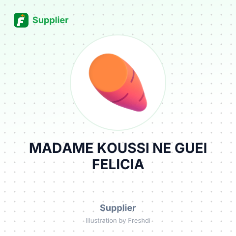 MADAME KOUSSI NE GUEI FELICIA – summary card, no photo uploaded yet