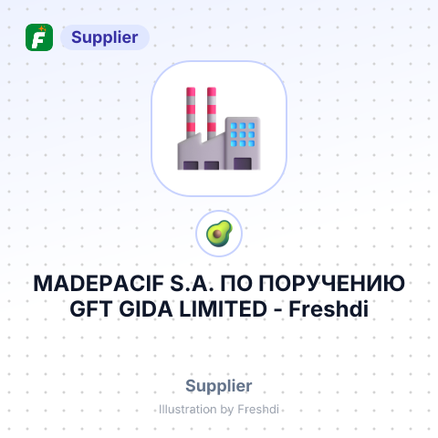 MADEPACIF S.A. ПО ПОРУЧЕНИЮ GFT GIDA LIMITED – summary card, no photo uploaded yet