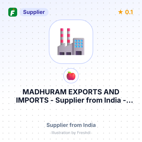 MADHURAM EXPORTS AND IMPORTS – summary card, no photo uploaded yet