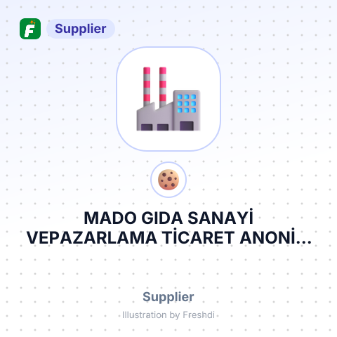 MADO GIDA SANAYİ VEPAZARLAMA TİCARET ANONİM ŞİRKETİ – summary card, no photo uploaded yet