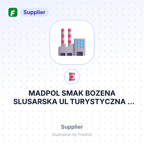 MADPOL SMAK BOZENA SLUSARSKA UL TURYSTYCZNA – summary card, no photo uploaded yet