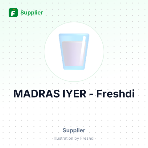 MADRAS IYER – summary card, no photo uploaded yet