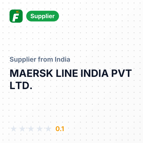 MAERSK LINE INDIA PVT LTD. – summary card, no photo uploaded yet