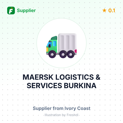 MAERSK LOGISTICS & SERVICES BURKINA – summary card, no photo uploaded yet