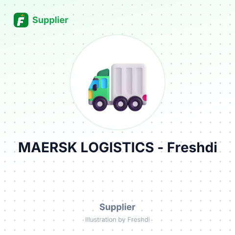 MAERSK LOGISTICS – summary card, no photo uploaded yet