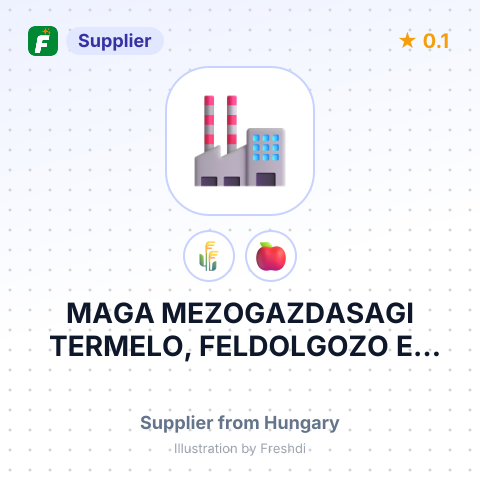 MAGA MEZOGAZDASAGI TERMELO, FELDOLGOZO ES BT – summary card, no photo uploaded yet