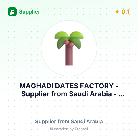MAGHADI DATES FACTORY – summary card, no photo uploaded yet