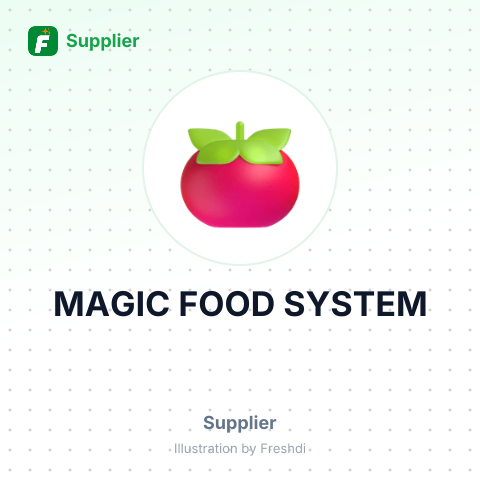 MAGIC FOOD SYSTEM – summary card, no photo uploaded yet