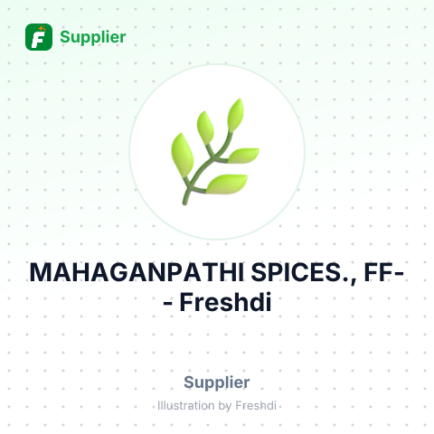 MAHAGANPATHI SPICES., FF- – summary card, no photo uploaded yet