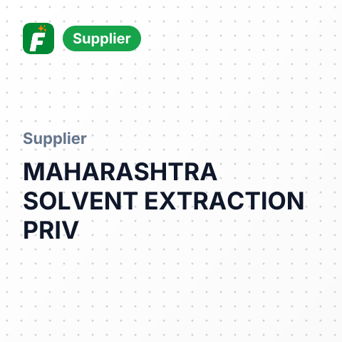 MAHARASHTRA SOLVENT EXTRACTION PRIV – summary card, no photo uploaded yet