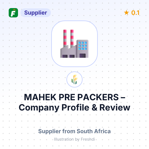 MAHEK PRE PACKERS – summary card, no photo uploaded yet