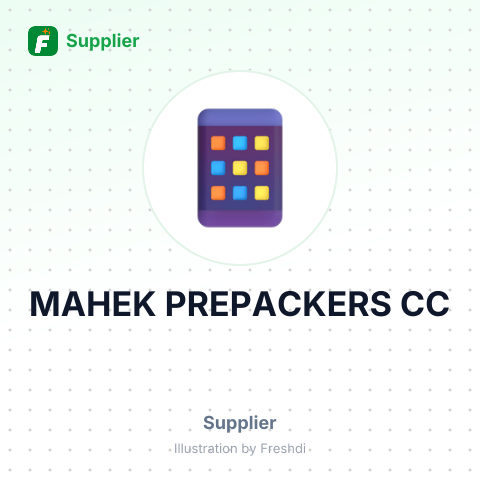 MAHEK PREPACKERS CC – summary card, no photo uploaded yet