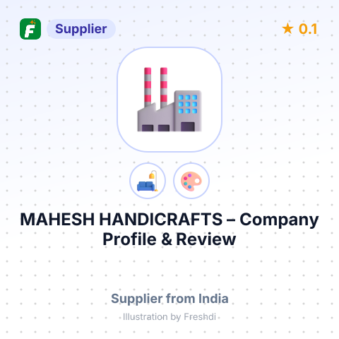 MAHESH HANDICRAFTS – summary card, no photo uploaded yet