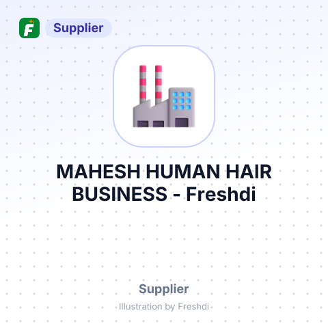 MAHESH HUMAN HAIR BUSINESS – summary card, no photo uploaded yet
