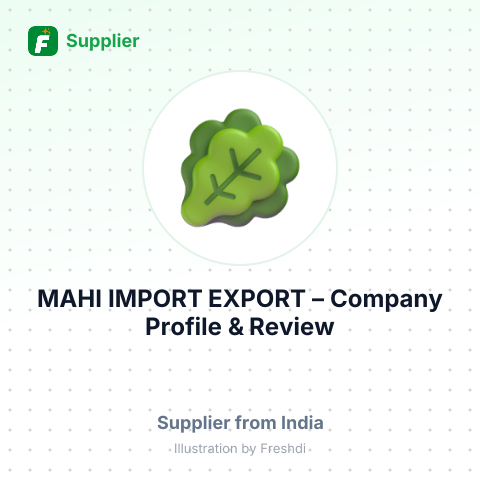 MAHI IMPORT EXPORT – summary card, no photo uploaded yet