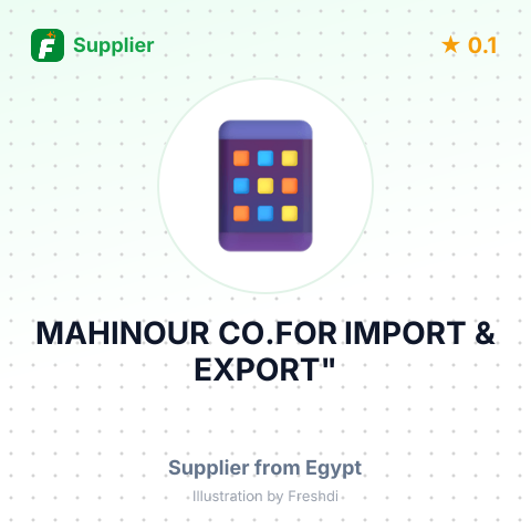 MAHINOUR CO.FOR IMPORT & EXPORT" – summary card, no photo uploaded yet